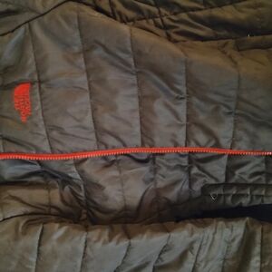 The North Face Black Jacket with Red Zipper